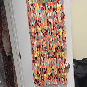 Colorful Geometric Patterned Skirt